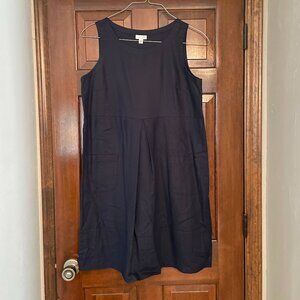 Size Medium J. Jill dark navy blue linen sundress